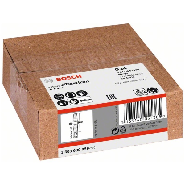 Bosch 100x27x20 mm brusni kamen za Metal  G24 | 1608600059 - Image 2