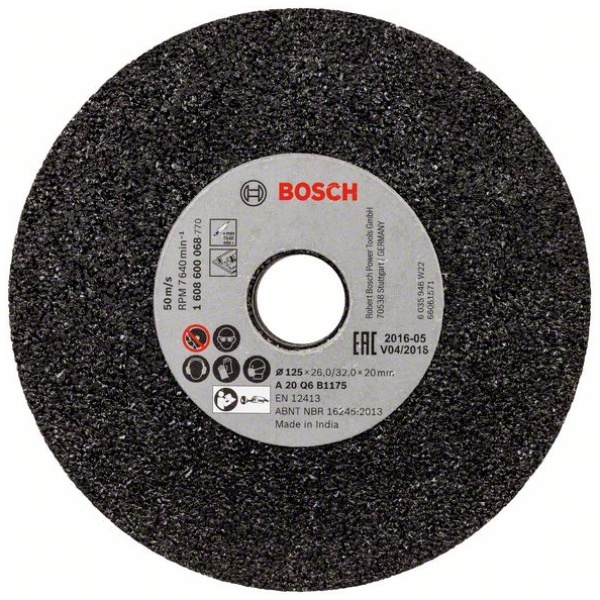 Bosch PRO Metal brusno tocilo 125×26×20 mm, G20 | 1608600068