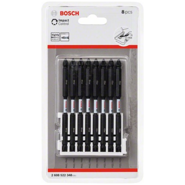 Impact Control set bitova odvrtača Udarni DEB 110mm 4xPH2 4xPZ2 8-delni | 2608522348 - Image 2