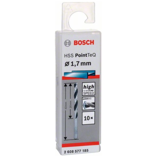 HSS 1,7 mm PointTeQ spiralna burgija Bosch pak.10 kom.  | 2608577185 - Image 2