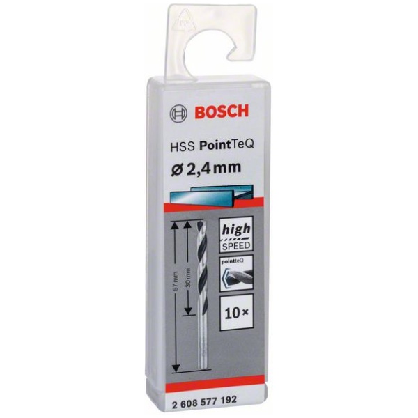 HSS 2,4 mm spiralna burgija PointTeQ Bosch pak.10 kom. | 2608577192 - Image 2