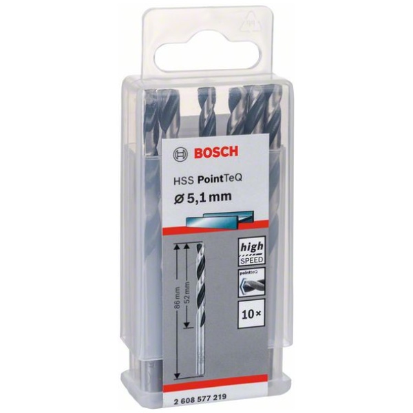 HSS 5,1 mm spiralna burgija PointTeQ Bosch pak.10kom. | 2608577219 - Image 2