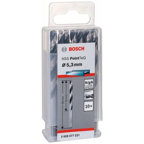 HSS 5,3 mm  spiralna burgija PointTeQ Bosch pak.10kom. | 2608577221 - Image 2