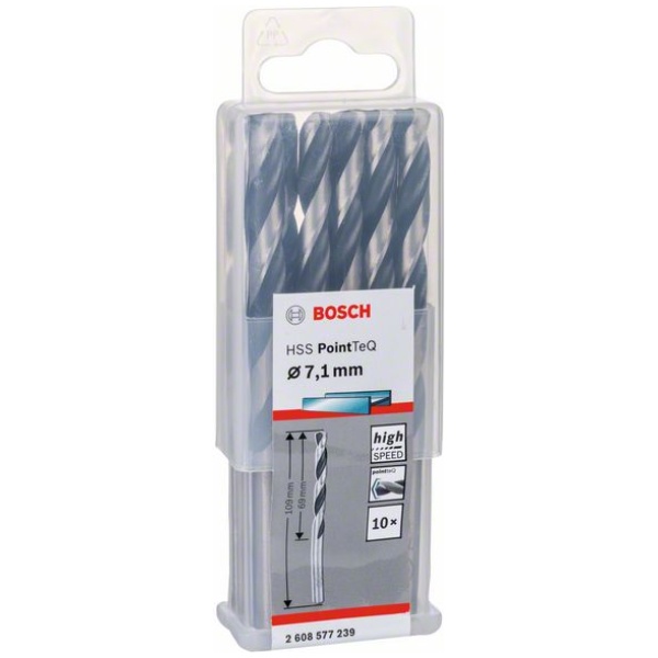 HSS 7,1 mm spiralna burgija PointTeQ Bosch pak.10kom. | 2608577239 - Image 2