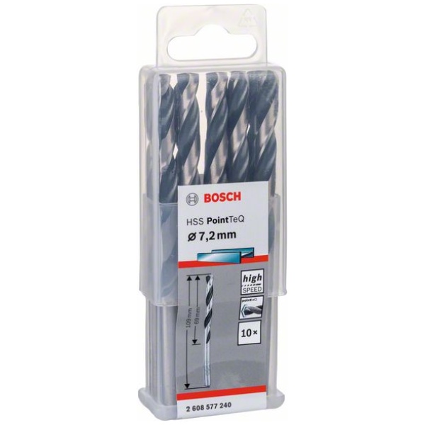 HSS  7,2 mm spiralna burgija PointTeQ Bosch pak.10kom. | 2608577240 - Image 2