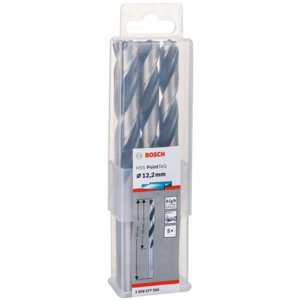 HSS 12,2 mm spiralna burgija PointTeQ Bosch pak.10kom.  | 2608577290 - Image 2