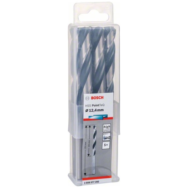 HSS 12,4 mm spiralna burgija PointTeQ Bosch pak.10kom. | 2608577292 - Image 2