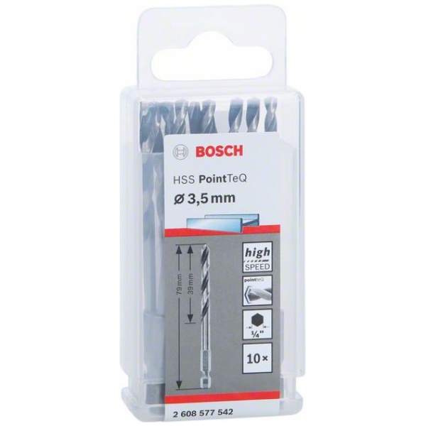 HSS 3,5 mm PointTeQ šestostrana burgija Bosch pak.10 kom. | 2608577542 - Image 2