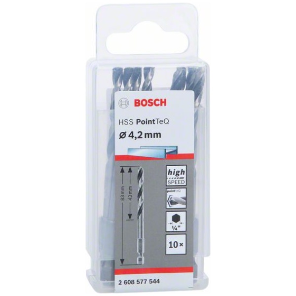 HSS  4,2 mm PointTeQ šestostrana burgija Bosch pak.10 kom. | 2608577544 - Image 2