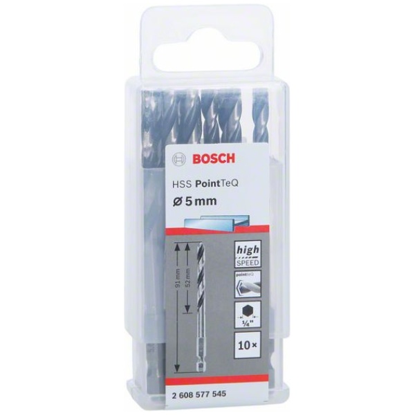 HSS 5 mm PointTeQ šestostrana burgija Bosch pak.10 kom. | 2608577545 - Image 2