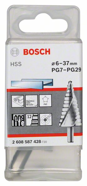 Stepenaste burgije od 6 - 37 mm HSS Bosch | 2608587428 - Slika 2