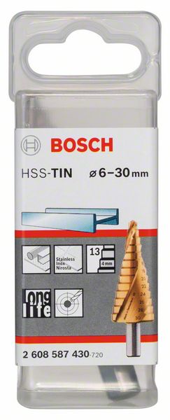 Stepenaste burgije od 6-30mm HSS-TiN Bosch | 2608587430 - Slika 2