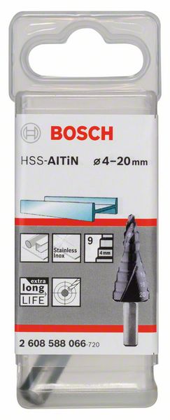 Stepenaste burgije od 4-20mm HSS-AlTiN Bosch | 2608588066 - Slika 2