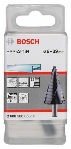 Stepenaste burgije od 6-39mm HSS-AlTiN Bosch | 2608588068 - Slika 2