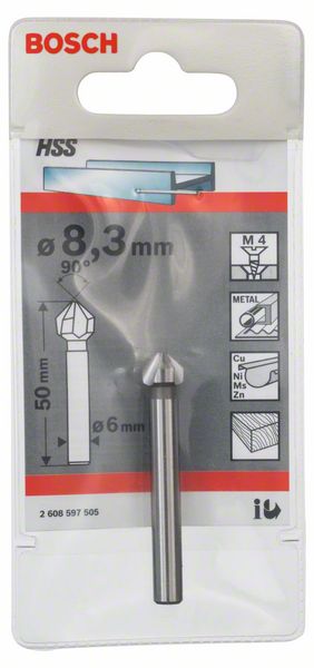 Soft Metal HSS 8.3x50 mm M4 Konični upuštač PRO Bosch | 2608597505 - Slika 2