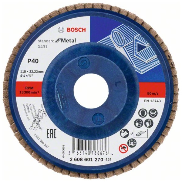 Lamelni brusni disk X431, Standard for Metal | 2608601270