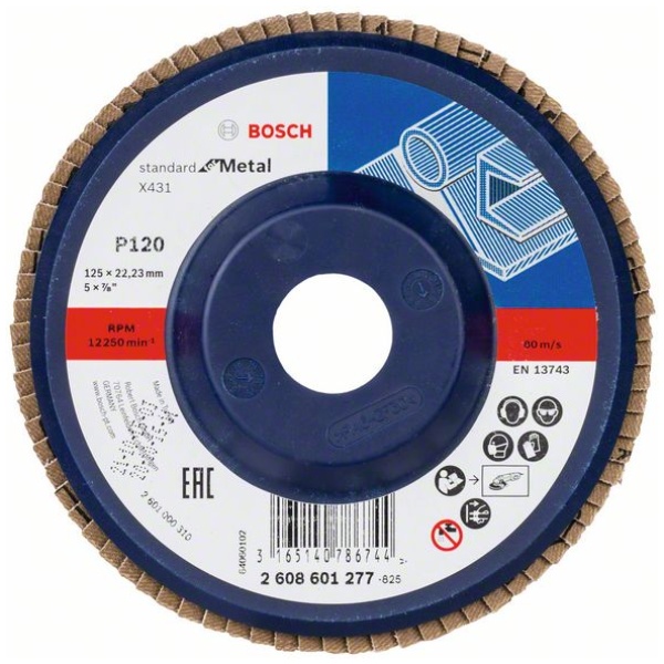 Lamelni brusni disk X431, Standard for Metal | 2608601277