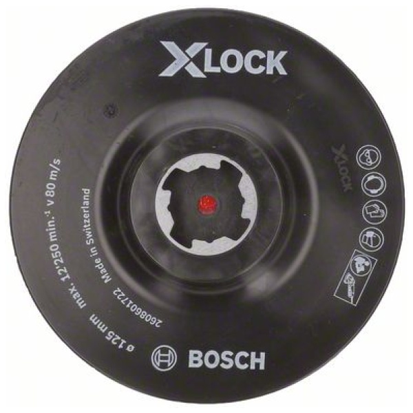 X-LOCK potporni tanjir 125 mm, čičak traka | 2608601722