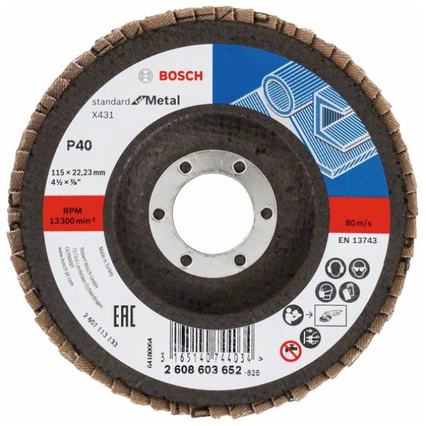 Lamelni brusni disk X431, Standard for Metal | 2608603652