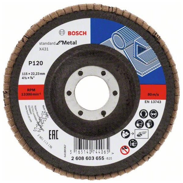 Lamelni brusni disk X431, Standard for Metal | 2608603655