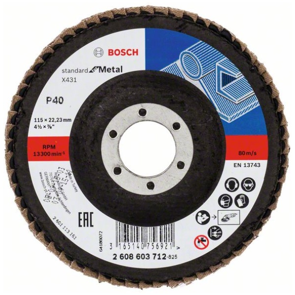 Lamelni brusni disk X431, Standard for Metal | 2608603712