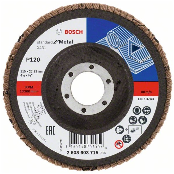 Lamelni brusni disk X431, Standard for Metal | 2608603715