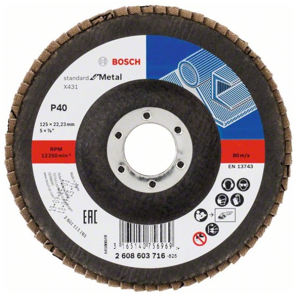 Lamelni brusni disk X431, Standard for Metal | 2608603716