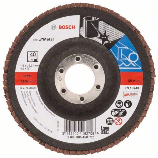 Lamelni brusni disk X571, Best for Metal | 2608605450