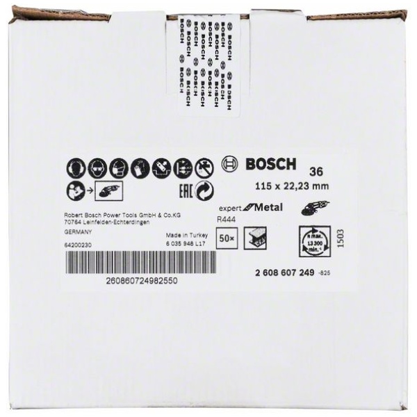 Brusni fiber disk R444, Expert for Metal | 2608607249 - Image 2