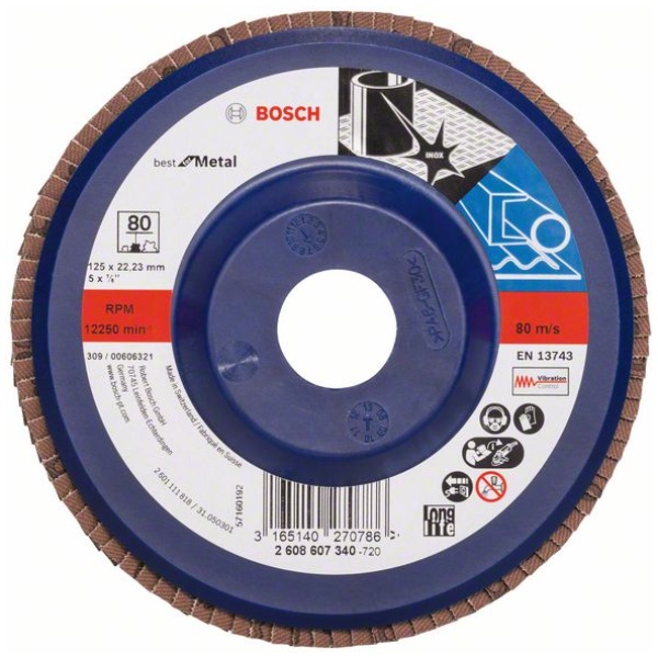 Lamelni brusni disk X571, Best for Metal | 2608607340