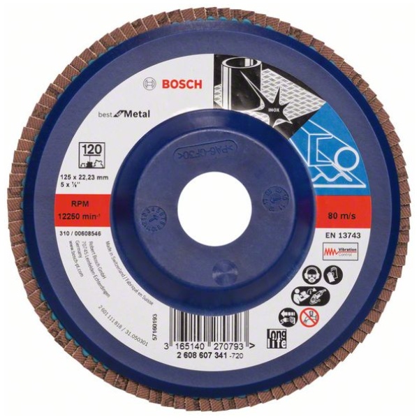 Lamelni brusni disk X571, Best for Metal | 2608607341