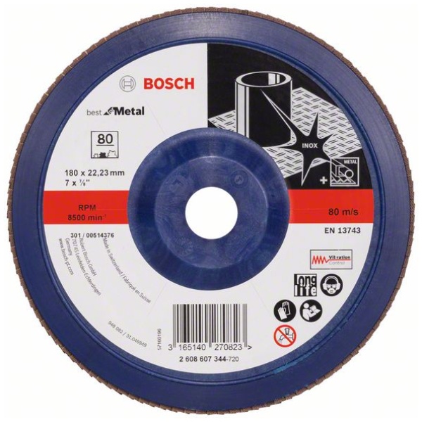 Lamelni brusni disk X571, Best for Metal | 2608607344