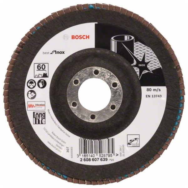 Lamelni brusni disk X581, Best for Inox | 2608607639