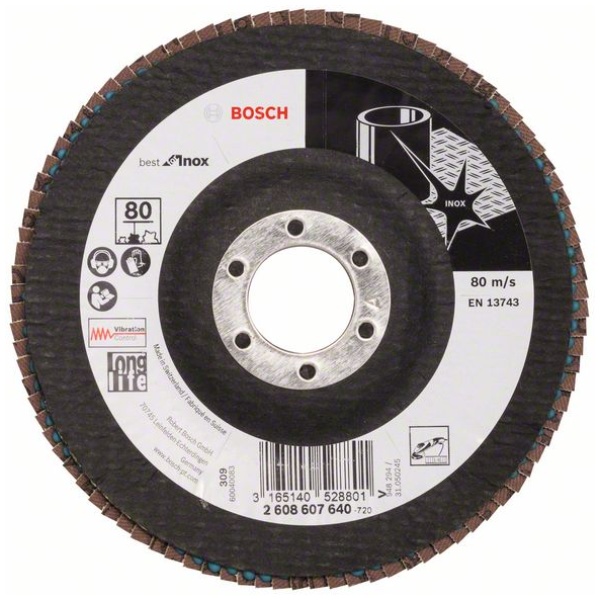 Lamelni brusni disk X581, Best for Inox | 2608607640