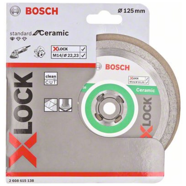 X-LOCK Standard for Ceramic dijamantska rezna ploča 125x22,23x1,6x7 | 2608615138 - Image 2