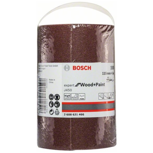 J450 Expert for Wood and Paint, 115 mm X 5 m, G100 | 2608621466 - Image 2