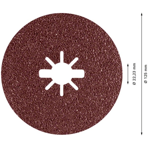 EXPERT R781 Prisma Ceramic X-LOCK Fiber disk od 125 mm, 22,23 mm, G 36 | 2608621794 - Image 3