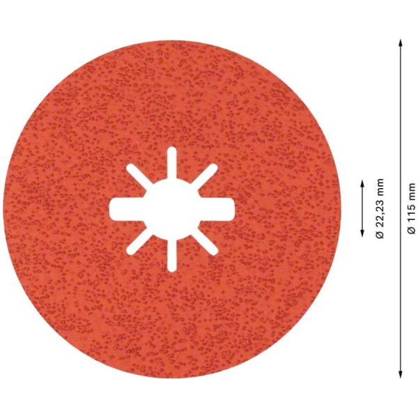 EXPERT R782 Prisma Ceramic X-LOCK Fiber disk od 115 mm, 22,23 mm, G 36 | 2608621820 - Image 3