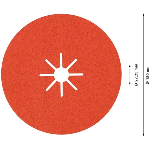 EXPERT R782 Prisma Ceramic Fiber disk od 180 mm, 22,23 mm, G 60 | 2608621829 - Image 3