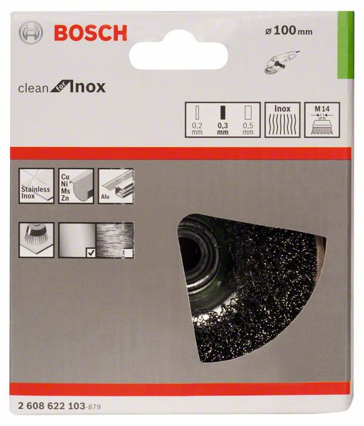 Bosch Talasasta obodna četka 100, nerđajuća | 2608622103 - Slika 2