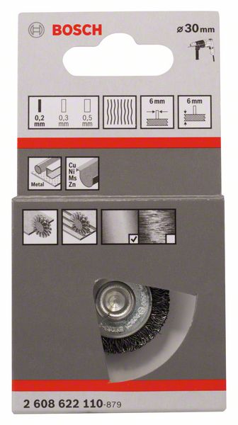 Bosch Talasasti žičani točak 30 x 0,2 mm, čelični | 2608622110 - Slika 2