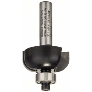 Glodalo za poluokrugle kanale Bosch 8 mm, R1 8 mm, D 28,7 mm, L 13 mm, G 54 mm | 2608628363