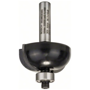 Glodalo za poluokrugle kanale Bosch 8 mm, R1 12 mm, D 36,7 mm, L 16 mm, G 58 mm | 2608628365