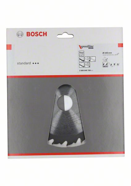 List kružne testere 165×30 mm / T18 Bosch Speedline Wood | 2608640789 - Slika 2