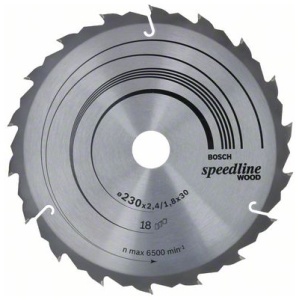 List kružne testere 230×30 mm / T18 Bosch Speedline Wood | 2608640804