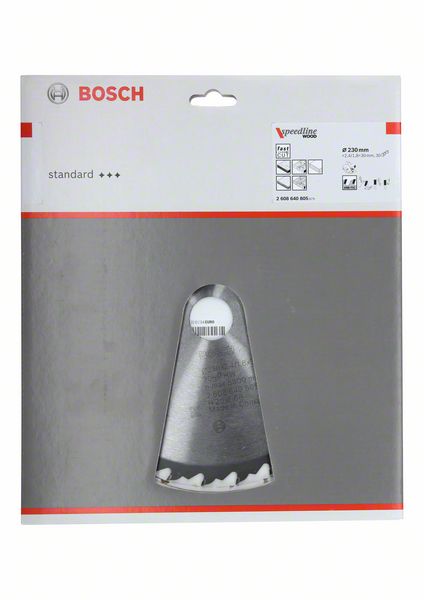 List kružne testere 230×30 mm / T30 Bosch Speedline Wood | 2608640805 - Slika 2
