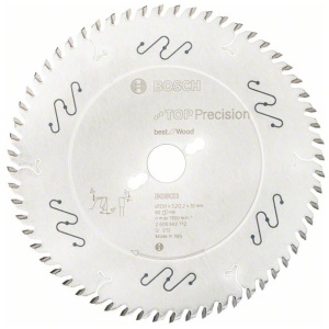 List kružne testere 250 x 30 mm / T60 Bosch Top Precision Best for Wood | 2608642112