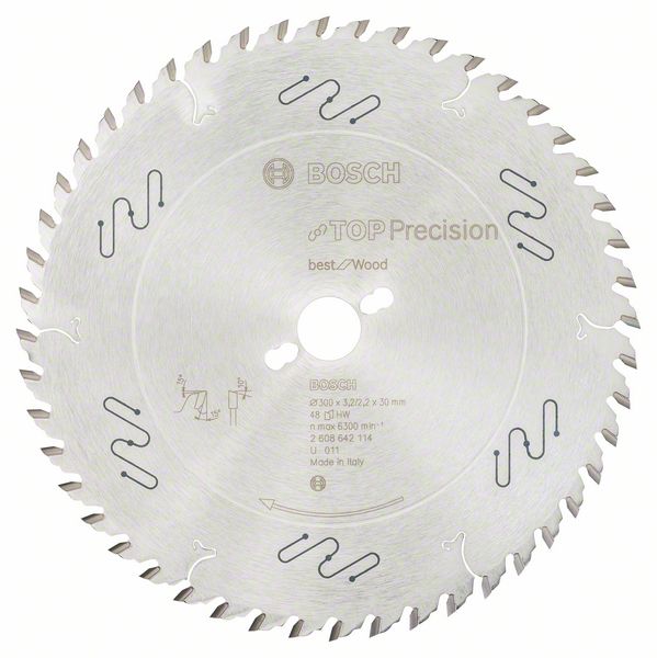 List kružne testere 300 x 30 mm / T48 Bosch Top Precision Best for Wood | 2608642114