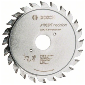 List za zasecanje 120 x 22 mm, T12+12 Bosch Top Precision Laminated Panel | 2608642130