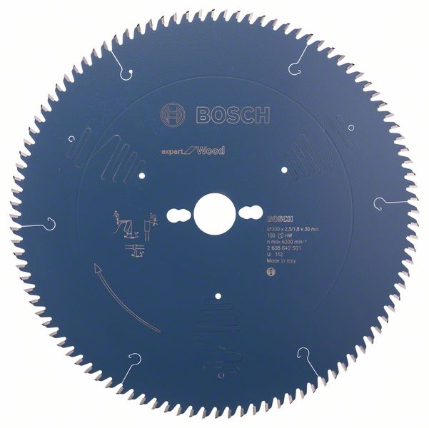 List kružne testere 300×30 mm / T100 Bosch Expert for Wood | 2608642501
